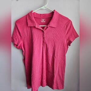 Jones New York Women's Button Down Red Shirt
